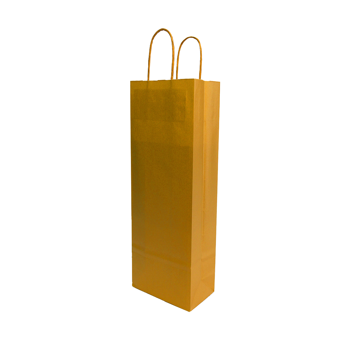 Papirnata vrećica za boce/butelje 140x80x390mm zlatna